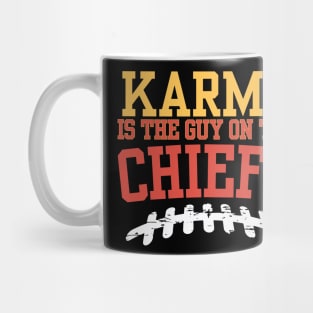 Karma is a guy on the Chiefs Mug